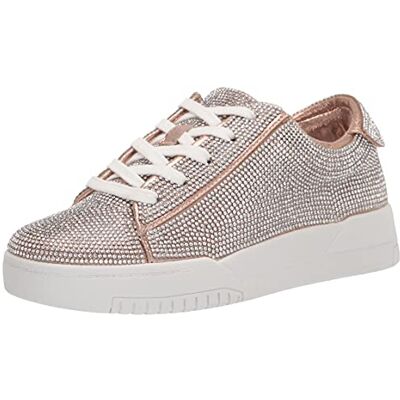Jessica Simpson Women's Silesta Sparkle Sneaker, Champagne, 7 Jessica Simpson Women's Silesta Sparkle Sneaker, Champagne, 7