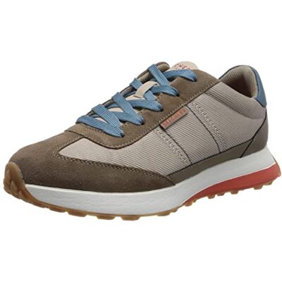 Skechers 177155 Dktp träningsskor för kvinnor, Taupe mocka blå duraleather nät, 37 EU Skechers 177155 Dktp träningsskor för kvinnor, Taupe mocka blå duraleather nät, 37 EU