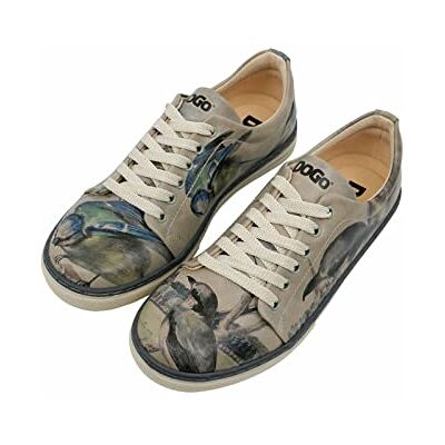 DOGO sneakers för kvinnor, beige, 2 UK, BEIgE, 35 EU DOGO sneakers för kvinnor, beige, 2 UK, BEIgE, 35 EU