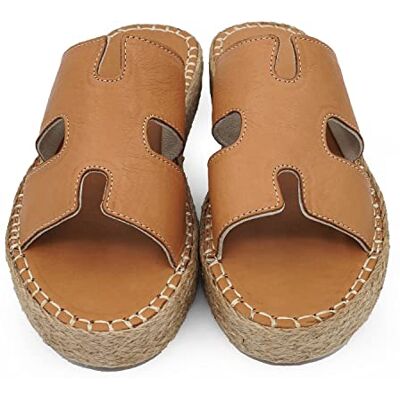 Bonateks Dam DERBTRLK100268 Wedge Sandal, Brown, 38 EU, BRUN, 38 EU Bonateks Dam DERBTRLK100268 Wedge Sandal, Brown, 38 EU, BRUN, 38 EU