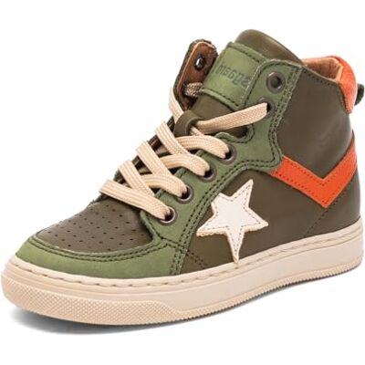 Bisgaard Unisex barn Isak sneakers, kaki, 37 EU Bisgaard Unisex barn Isak sneakers, kaki, 37 EU