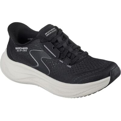 Skechers Dam Skech Cloud Plush Horizon Sneaker, Svart nät syntetisk vit trim, 36 EU Skechers Dam Skech Cloud Plush Horizon Sneaker, Svart nät syntetisk vit trim, 36 EU