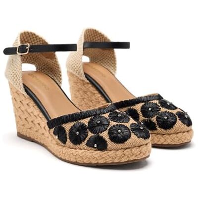 GIOSEPPO Bennett, espadrille-kilsandaler, dam, svart, 41 EU, Svart noir noir, 41 EU GIOSEPPO Bennett, espadrille-kilsandaler, dam, svart, 41 EU, Svart noir noir, 41 EU