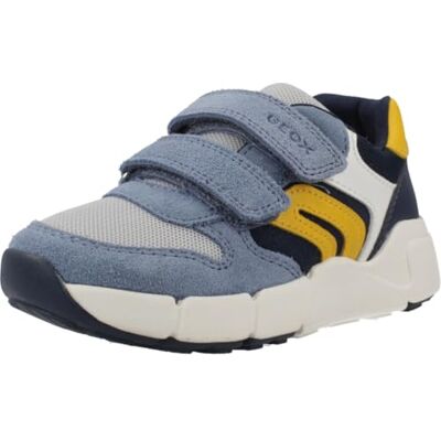 Geox Baby pojkar B FLEXYPER MINI Pojksneakers, Sky/Gul, 23 EU Geox Baby pojkar B FLEXYPER MINI Pojksneakers, Sky/Gul, 23 EU