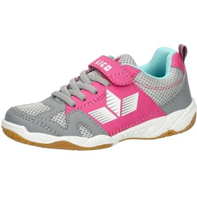 Lico Unisex barn sport Vs hallsneakers, Grå rosa, 36 EU Lico Unisex barn sport Vs hallsneakers, Grå rosa, 36 EU
