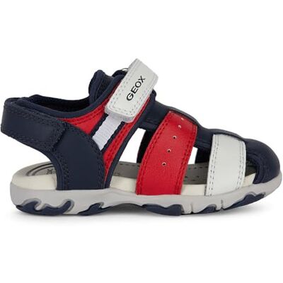 Geox Baby pojkar B Flaffe Boy Sandal, Marinblå röd, 20 EU Geox Baby pojkar B Flaffe Boy Sandal, Marinblå röd, 20 EU