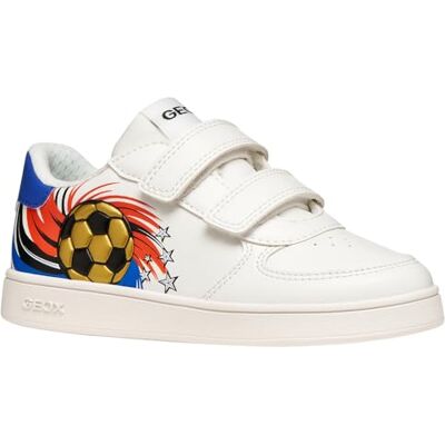 Geox J ECLYPER Boy D sneakers, vit/ROYAL, 34 EU Geox J ECLYPER Boy D sneakers, vit/ROYAL, 34 EU