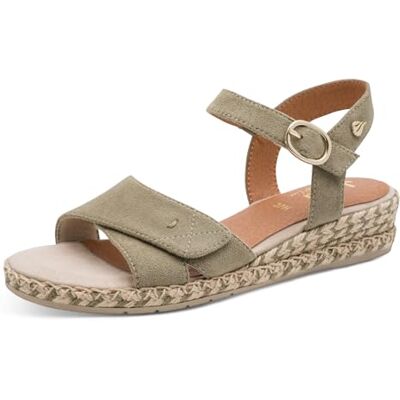 Jana dam Wedge/Platat Sand MultiAdj+Vegan kilsandaler, SAGE, 40 EU Jana dam Wedge/Platat Sand MultiAdj+Vegan kilsandaler, SAGE, 40 EU