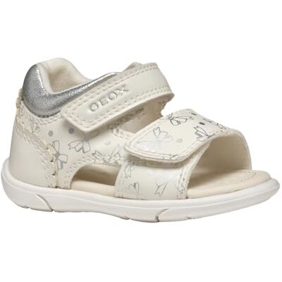Geox Flicka B Sandal Zapito flicka, Vitt silver, 25 EU Geox Flicka B Sandal Zapito flicka, Vitt silver, 25 EU