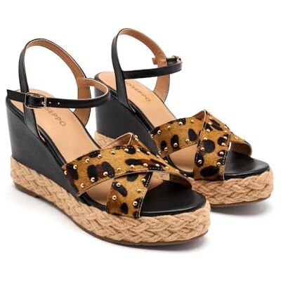 GIOSEPPO DELAFIELD, espadrilles kilsandaler, dam, leopard, 40 EU, Leopard, 40 EU GIOSEPPO DELAFIELD, espadrilles kilsandaler, dam, leopard, 40 EU, Leopard, 40 EU