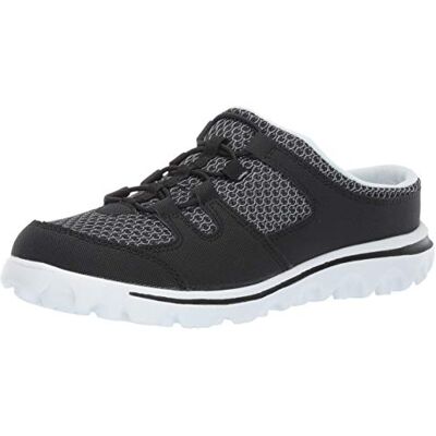 Propét dam TravelActiv Slide Sneaker, Svart, 39 EU Propét dam TravelActiv Slide Sneaker, Svart, 39 EU