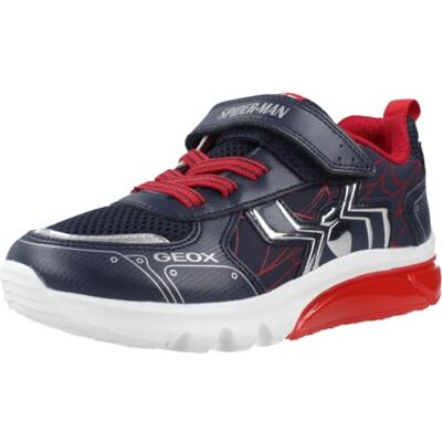 Geox J CIBERDRON Boy C sneakers, marinblå/röd, 32 EU Geox J CIBERDRON Boy C sneakers, marinblå/röd, 32 EU