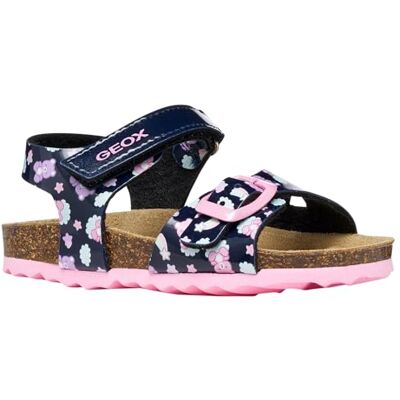 Geox Pojkar flickor B CHALKI Girl Sandal, marinblå/flerfärgad, 25 EU Geox Pojkar flickor B CHALKI Girl Sandal, marinblå/flerfärgad, 25 EU