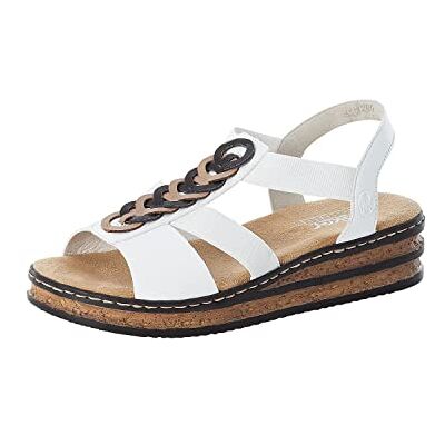 Rieker Dam 629y2 sandaler, Vit, 41 EU Rieker Dam 629y2 sandaler, Vit, 41 EU