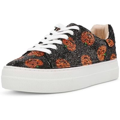 Betsey Johnson Betsey Women's Sidny Sneaker, Pumpkins, 8.5 Betsey Johnson Betsey Women's Sidny Sneaker, Pumpkins, 8.5
