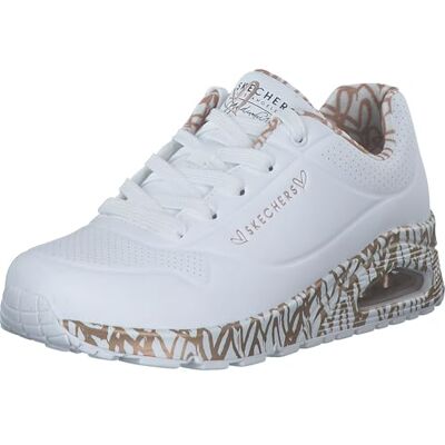 Skechers kvinnors UNO Love sneakers, vit, 5.5 UK, Vitt, 38.5 EU Skechers kvinnors UNO Love sneakers, vit, 5.5 UK, Vitt, 38.5 EU