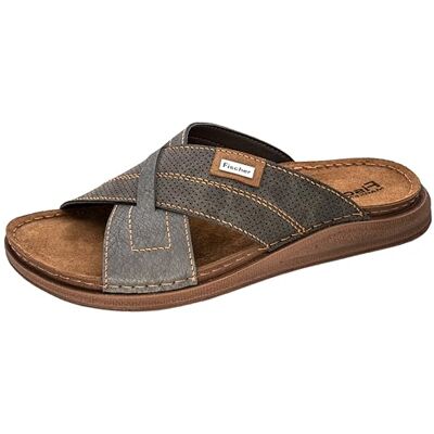 Fischer Markenschuh Fischer Tofflor för män 556546, storlek:44 EU, Färg:grå Fischer Markenschuh Fischer Tofflor för män 556546, storlek:44 EU, Färg:grå