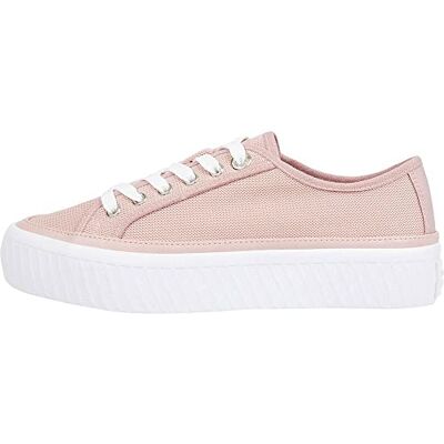 Tommy Hilfiger kvinnors plattform vulkaniserad sneaker Fw0fw07156, Rosa lugnande rosa, 38 EU Tommy Hilfiger kvinnors plattform vulkaniserad sneaker Fw0fw07156, Rosa lugnande rosa, 38 EU