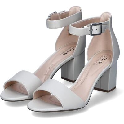 Clarks Deva Mae Womens Ivory Leather, 6.5 Clarks Deva Mae Womens Ivory Leather, 6.5
