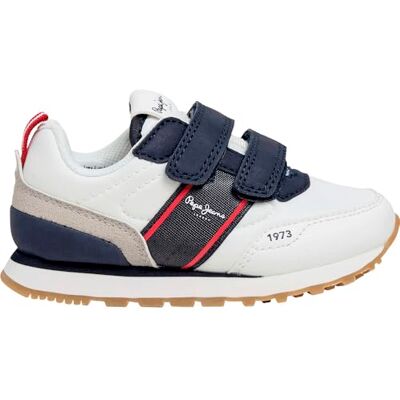Pepe Jeans Dublin Sport BK Sneak, White (Off White), 12 UK Pepe Jeans Dublin Sport BK Sneak, White (Off White), 12 UK