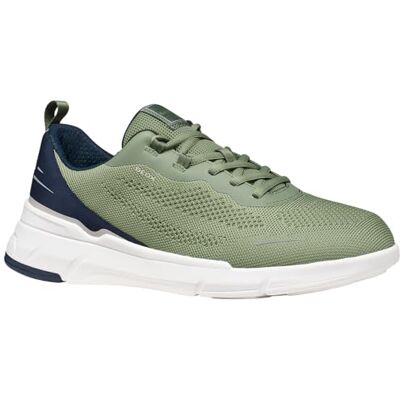 Geox Herr U VITTOUR B sneakers, oliv/marinblå, 43 EU Geox Herr U VITTOUR B sneakers, oliv/marinblå, 43 EU