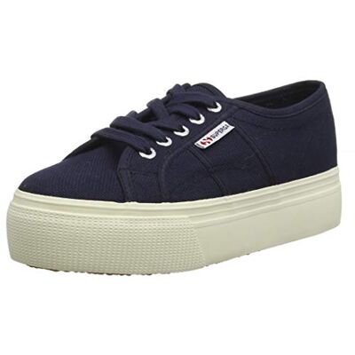 Superga Dam 2790 Acotw Linea upp och ner sneakers, Blå marinblå 933, 37.5 EU Superga Dam 2790 Acotw Linea upp och ner sneakers, Blå marinblå 933, 37.5 EU