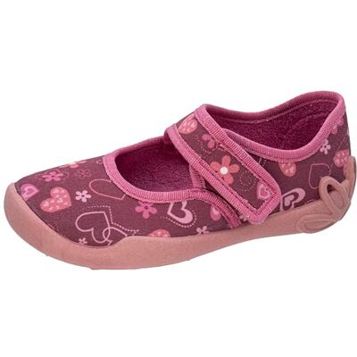 Fischer Markenschuh Fischer varumärkessko flickor-kardborre-tofflor, ballerina med hjärtan Fischer Markenschuh Fischer varumärkessko flickor-kardborre-tofflor, ballerina med hjärtan