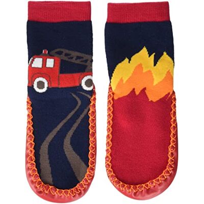 Playshoes Hüttenschuhe Feuerwehr unisex barn Toffel, Marin, 24/25 EU Playshoes Hüttenschuhe Feuerwehr unisex barn Toffel, Marin, 24/25 EU