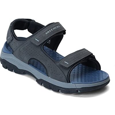 Skechers Tresmen-Garo Herrsandaler, vattensandal med öppen tå, Träkol, 12 Medium US Skechers Tresmen-Garo Herrsandaler, vattensandal med öppen tå, Träkol, 12 Medium US