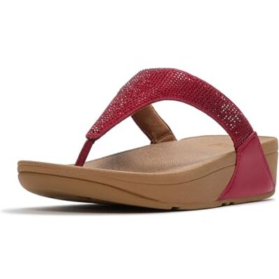 Fitflop Kvinnors Lulu Crystal Embellished Toe-Post Sandaler, Bränd bär, 40 EU, Bränd bär, 40 EU Fitflop Kvinnors Lulu Crystal Embellished Toe-Post Sandaler, Bränd bär, 40 EU, Bränd bär, 40 EU
