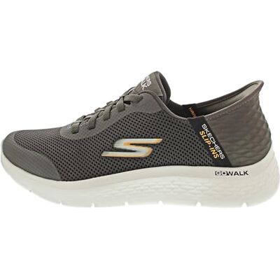 Skechers Herr Free Slip-ins Go Walk Flex-Hands Up Sneaker, Brun, 43 EU bred Skechers Herr Free Slip-ins Go Walk Flex-Hands Up Sneaker, Brun, 43 EU bred