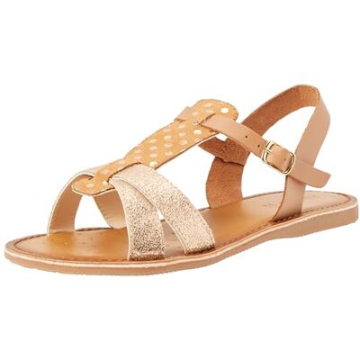Geox flicka J Eolie Girl sandal, Cognac roséguld, 33 EU Geox flicka J Eolie Girl sandal, Cognac roséguld, 33 EU