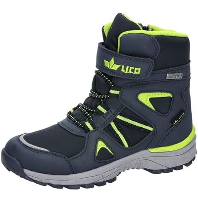 Lico Bernarda VS snöstövlar, marinblå/citron 30 EU Lico Bernarda VS snöstövlar, marinblå/citron 30 EU