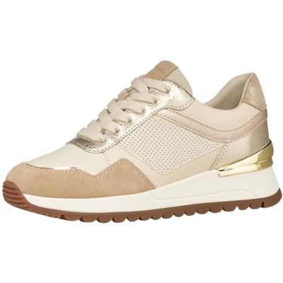 Geox Damsneakers, D DESYA A A sneakers, papyrus/LT guld, 41 EU Geox Damsneakers, D DESYA A A sneakers, papyrus/LT guld, 41 EU