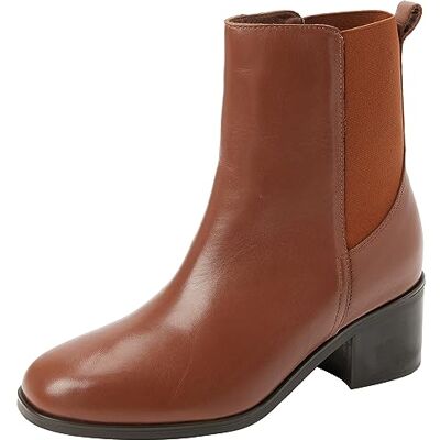Tommy Hilfiger kvinnors Essential Chelsea Boot Mid, Naturlig kognac, 39 EU Tommy Hilfiger kvinnors Essential Chelsea Boot Mid, Naturlig kognac, 39 EU