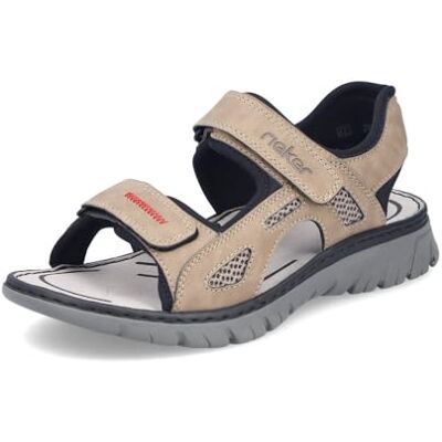 Rieker 26761 trekkingsandaler för män, beige, 41 EU Rieker 26761 trekkingsandaler för män, beige, 41 EU