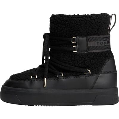Tommy Hilfiger dam falsk rakhyvel snooboot FW0FW08788 utomhusstövlar, svart (svart), 6,5, Svart, 40 EU Tommy Hilfiger dam falsk rakhyvel snooboot FW0FW08788 utomhusstövlar, svart (svart), 6,5, Svart, 40 EU