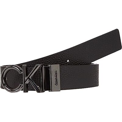 Calvin herrbälte värme PB 4 cm läder, Svart (svart sten/mörkbrun slät), 125 Calvin herrbälte värme PB 4 cm läder, Svart (svart sten/mörkbrun slät), 125