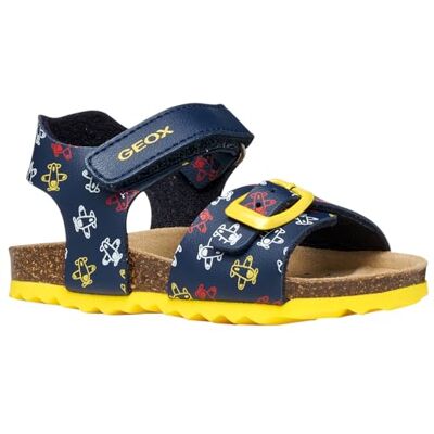 Geox Baby pojkar B CHALKI Pojksandal, marinblå/gul, 23 EU Geox Baby pojkar B CHALKI Pojksandal, marinblå/gul, 23 EU