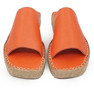 Bonateks FRRBTRLK100243, kil sandal för dam, orange, 38 EU, 1 stycke, 38 EU Bonateks FRRBTRLK100243, kil sandal för dam, orange, 38 EU, 1 stycke, 38 EU