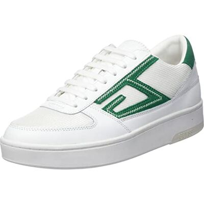 GUESS Gissa Silea, Sneaker Män, White Green, 45 EU GUESS Gissa Silea, Sneaker Män, White Green, 45 EU