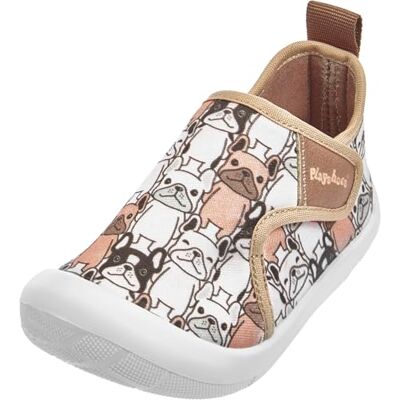 Playshoes Unisex barn fritidssko sneakers, braun allover dogs, 22 EU Playshoes Unisex barn fritidssko sneakers, braun allover dogs, 22 EU