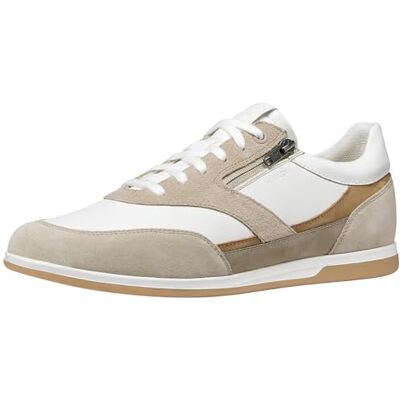 Geox Herr U Renan A sneakers, sand/vit, 41 EU Geox Herr U Renan A sneakers, sand/vit, 41 EU