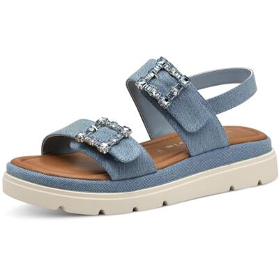Tamaris dam 1–28702-44 kilsandaler, denim, 40 EU, Denim, 40 EU Tamaris dam 1–28702-44 kilsandaler, denim, 40 EU, Denim, 40 EU