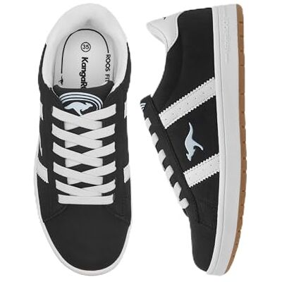 KangaROOS Unisex barn K-ca Miles Os sneakers, Jet Black White, 33 EU KangaROOS Unisex barn K-ca Miles Os sneakers, Jet Black White, 33 EU