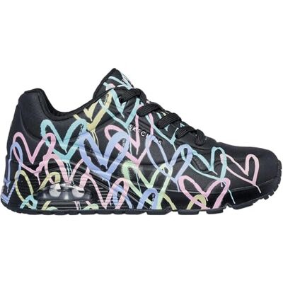 Skechers UNO Spread The Love sneakers, Svart turkos, 3 UK, Svart turkos, 36 EU Skechers UNO Spread The Love sneakers, Svart turkos, 3 UK, Svart turkos, 36 EU