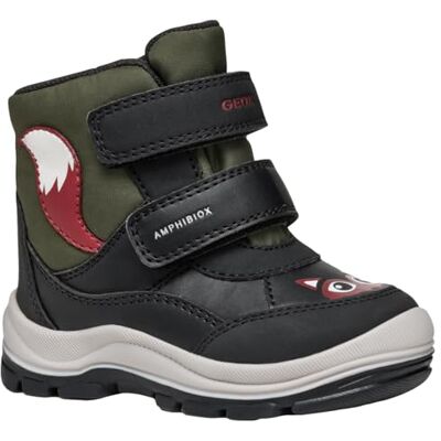 Geox Baby FLANFIL BOY B ABX snöstövel, svart/DK grön, 4 UK barn, Svart Dk Grön, 4 UK Child Geox Baby FLANFIL BOY B ABX snöstövel, svart/DK grön, 4 UK barn, Svart Dk Grön, 4 UK Child