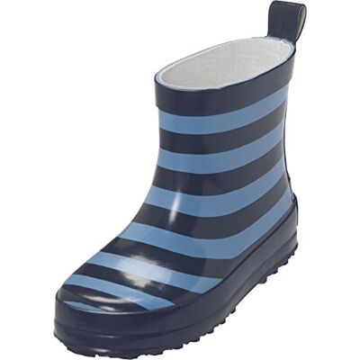 Playshoes Lekskor unisex barnstövlar regn stövel ränder Wellington gummi, Blå marin hellblau 639, 9 UK Child Playshoes Lekskor unisex barnstövlar regn stövel ränder Wellington gummi, Blå marin hellblau 639, 9 UK Child