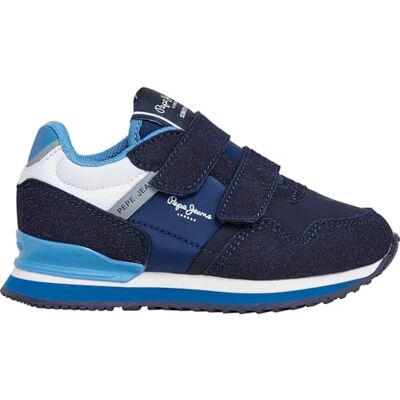 Pepe Jeans London Berg BK sneak, blå (marinblå), 10 UK, Blå marinblå, 10 UK Pepe Jeans London Berg BK sneak, blå (marinblå), 10 UK, Blå marinblå, 10 UK