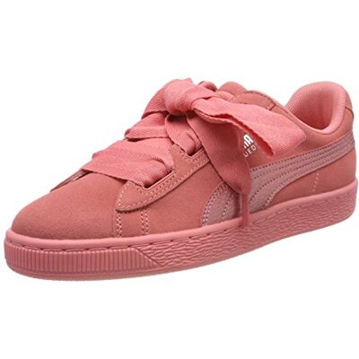PUMA Flickor mocka hjärta SNK Jr sneakers, Shell rosa skal rosa, 37.5 EU PUMA Flickor mocka hjärta SNK Jr sneakers, Shell rosa skal rosa, 37.5 EU